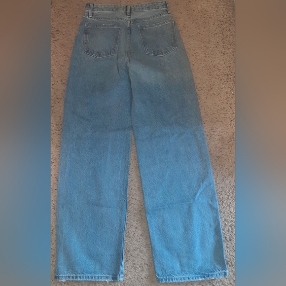 Just Black Denim Highrise Wide Leg Jeans - Picture 3 of 4